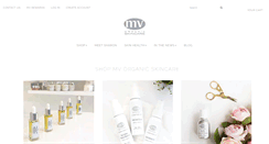 Desktop Screenshot of mvskincare.com